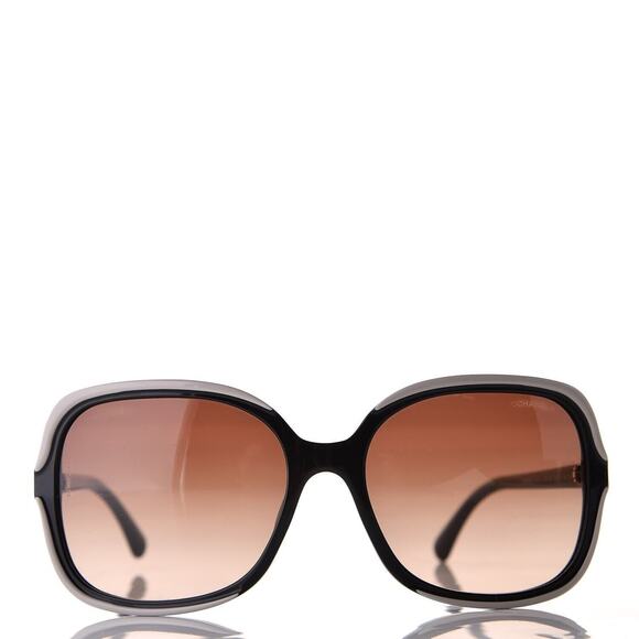 CHANEL CC 5319 BLACK WHITE 5319 C.1519/S5 58-17-135 OVERSIZE SUNGLASSES - Picture 7 of 7
